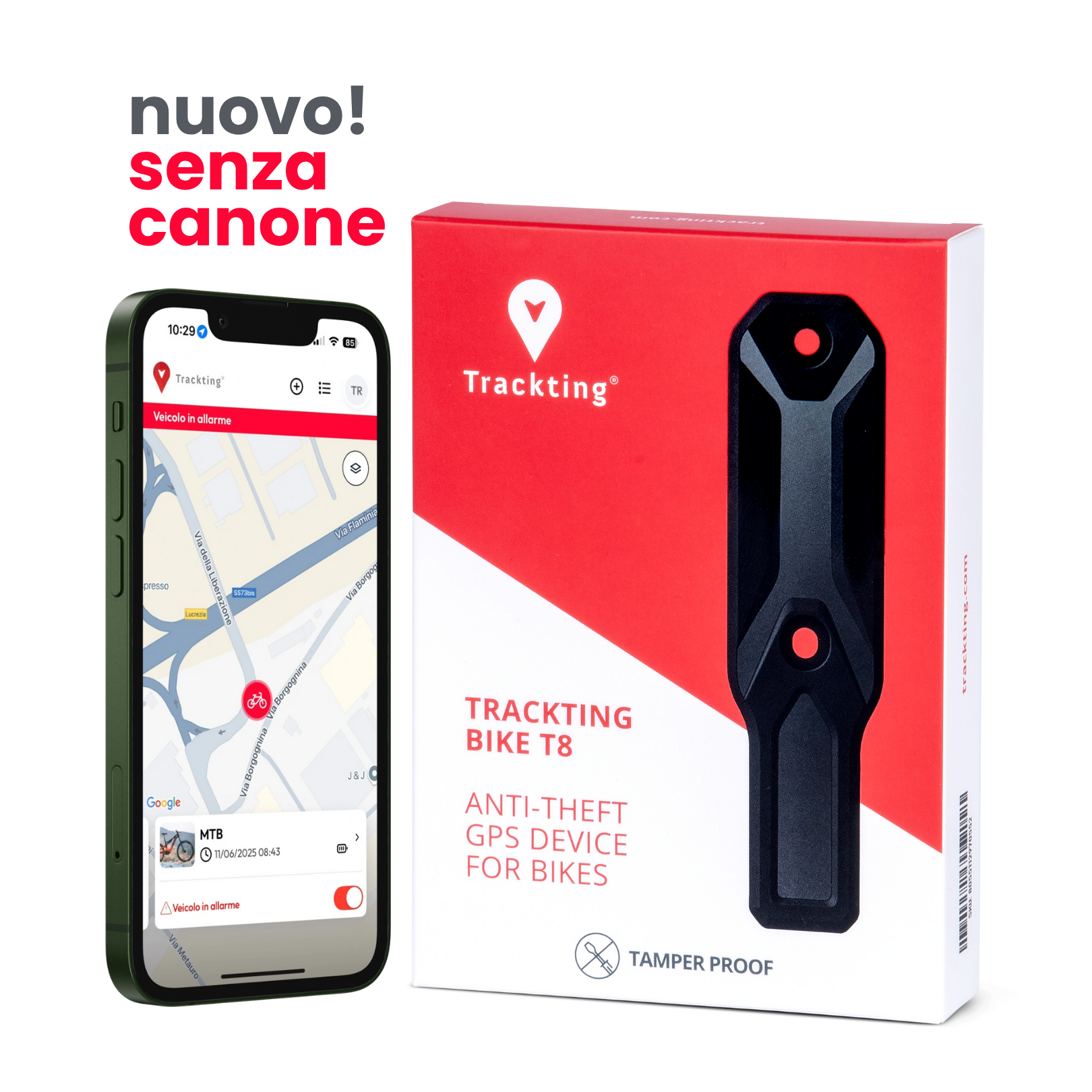 Trackting BIKE T8 (Senza Canone)